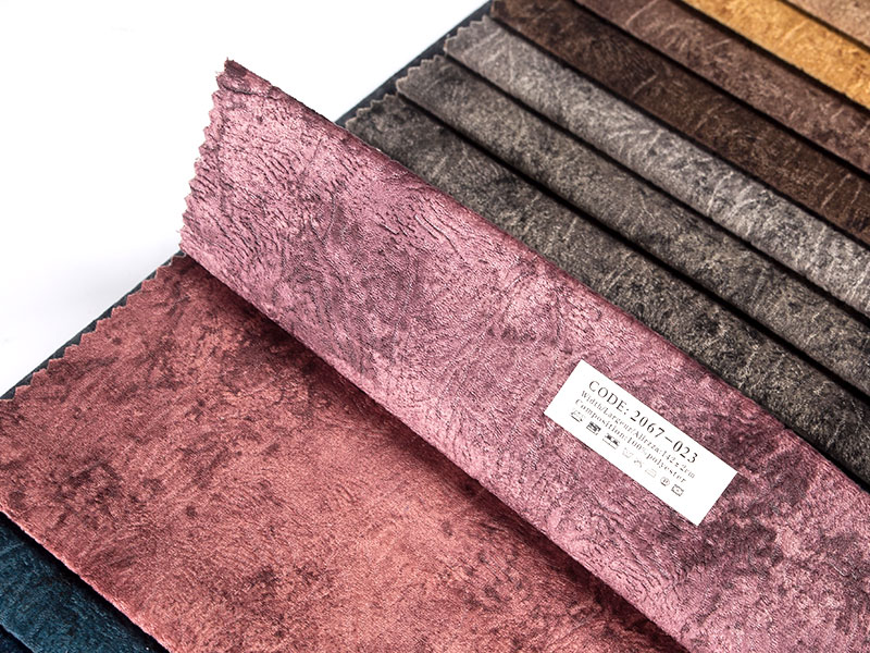 Puha és selymes nyomtatott domborsó lamináló bársonyos anyag - Engedje el a luxust