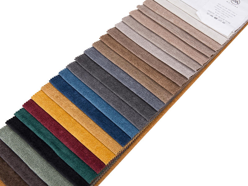 250 - 520 gsm egységes színű chenille kárpit szövet