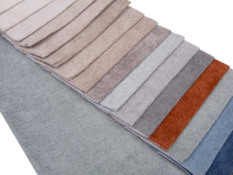 250 - 520 gsm egységes színű chenille kárpit szövet
