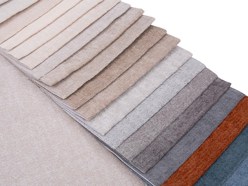 250 - 520 gsm egységes színű chenille kárpit szövet
