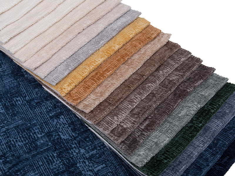 250 - 520 gsm egységes színű chenille kárpit szövet