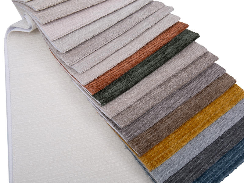 250 - 520 gsm egységes színű chenille kárpit szövet
