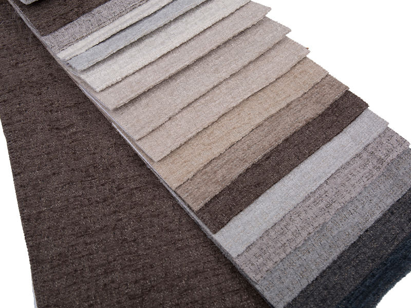 250 - 520 gsm egységes színű chenille kárpit szövet